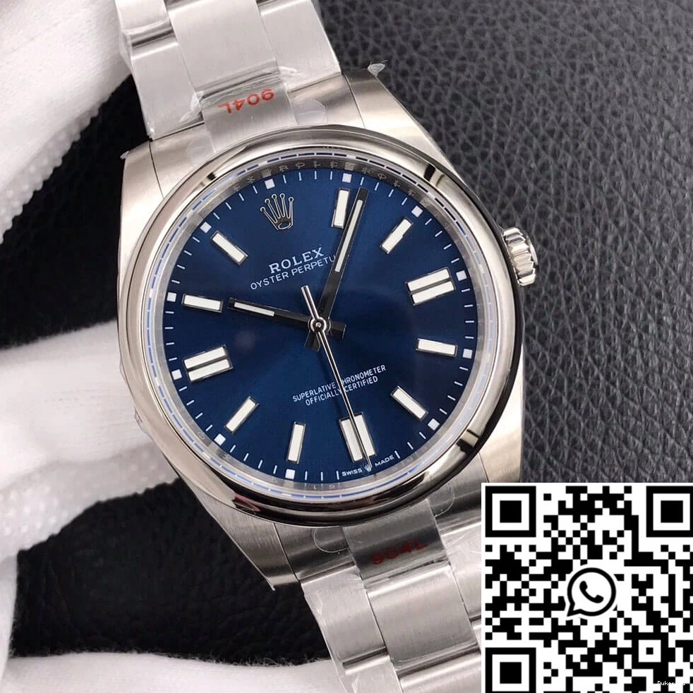 Blue 41MM Dial EW M124300-0003 Factory Oyster Perpetual Rolex 0102